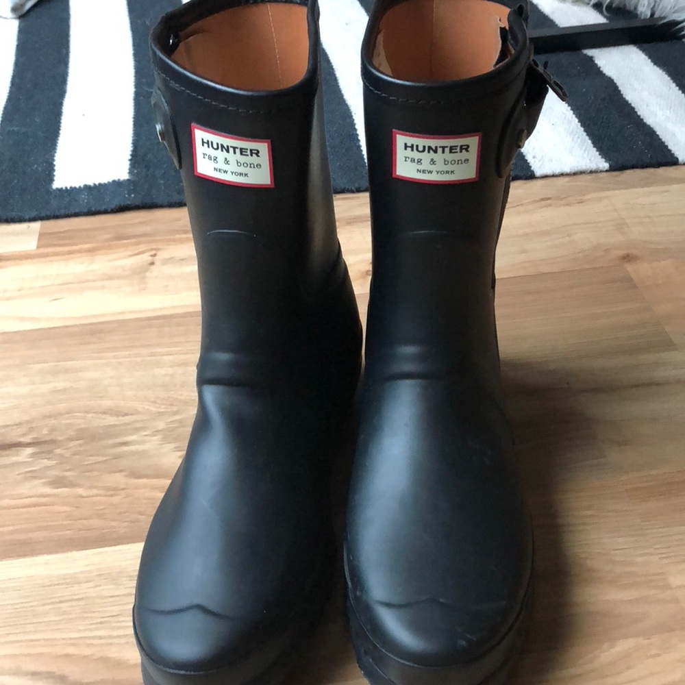 rag & bone Black Winter Rain Boots